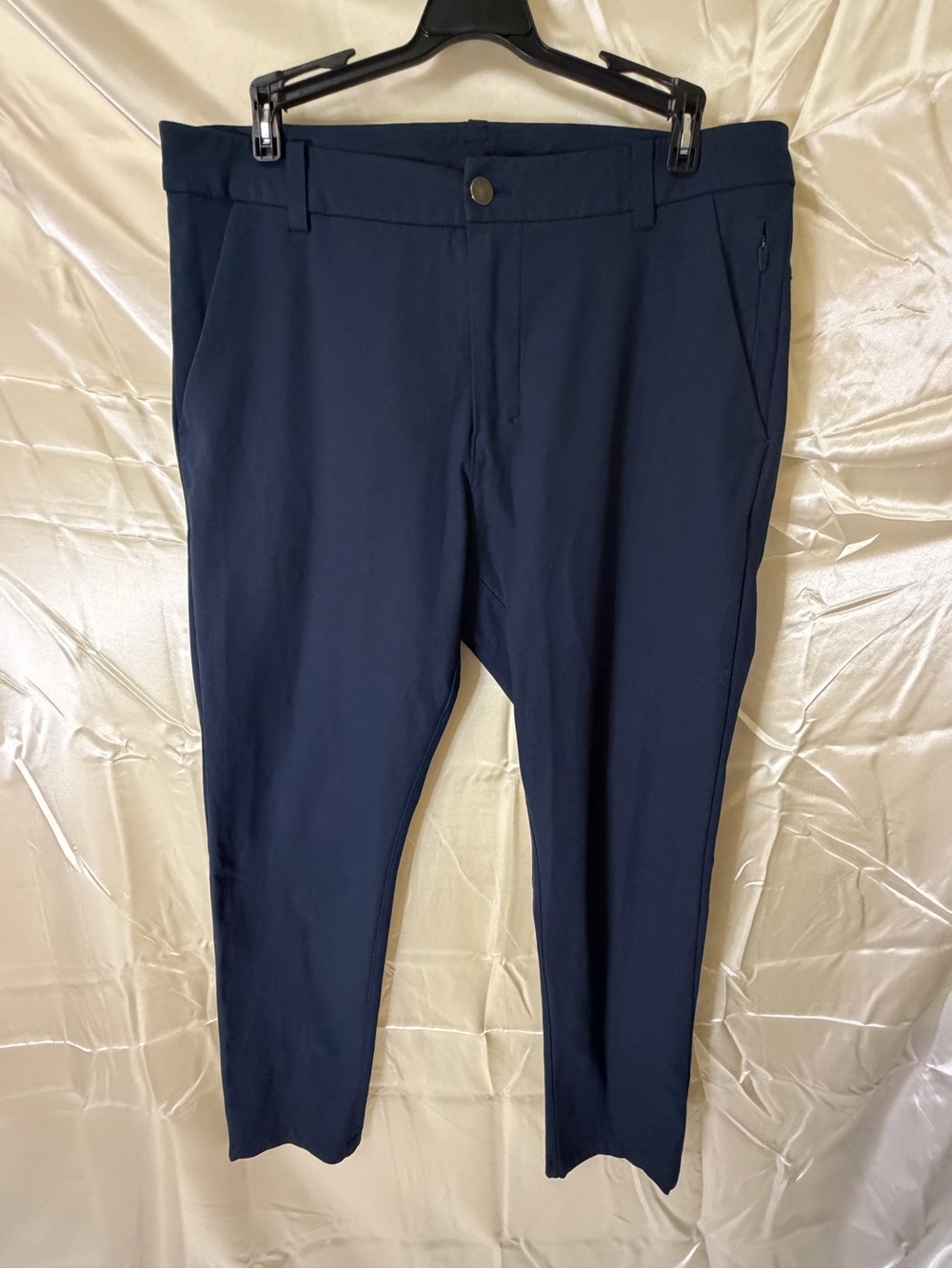 Lululemon Mens Pants 32 Navy Blue Commission ABC Stretch Golf Work Trousers